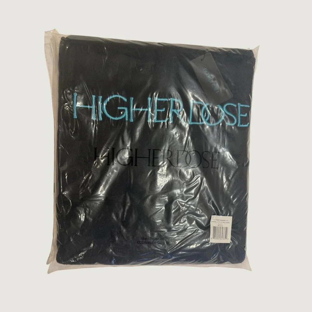 HigherDOSE Infrared Sauna Blanket Insert Black Cotton Bamboo BLANKETINSERT-V1